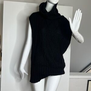 Fioreblu Sz M Oversized Loose Sleeveless Knit Sweater Vest Made in Italy
